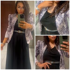 Leopard Print Blazer- G